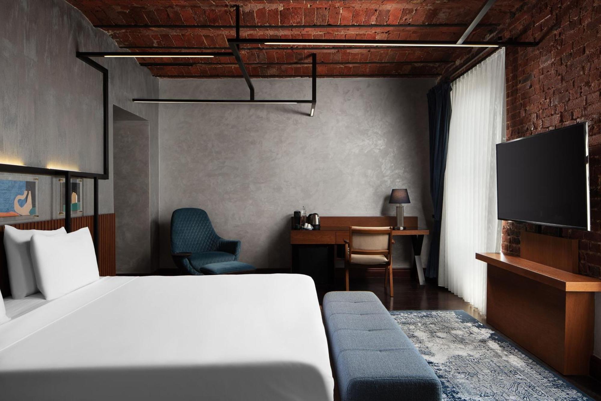 德卡蒙多加拉塔酒店 伊斯坦布尔 外观 照片 A room at the hotel