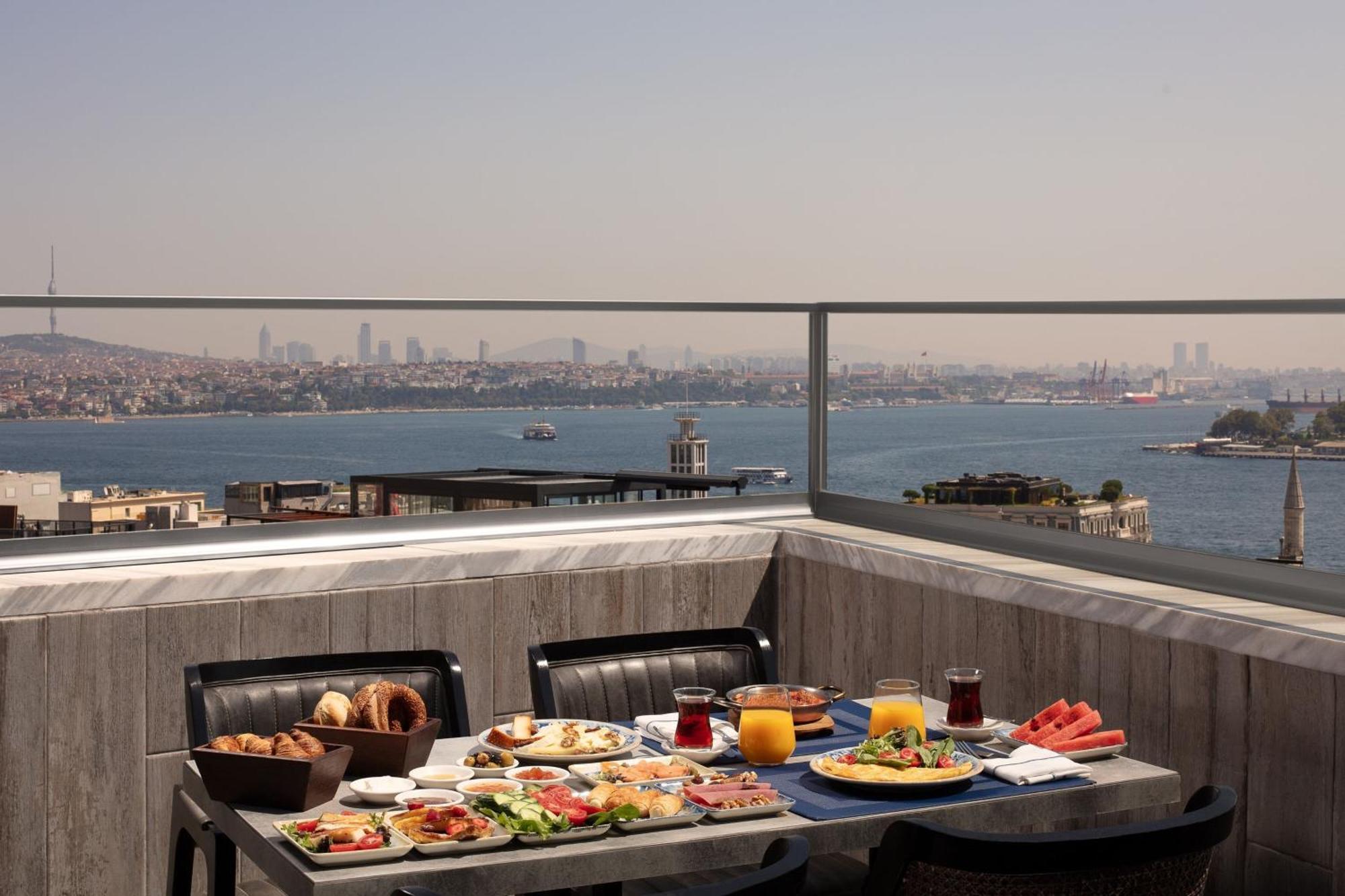 德卡蒙多加拉塔酒店 伊斯坦布尔 外观 照片 Turkish breakfast